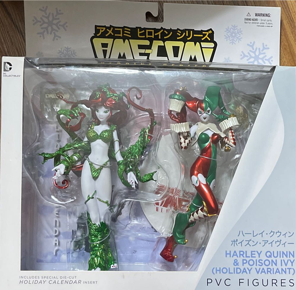 Dc Collectibles Ame-comi: Harley Quinn And Poison Ivy Holiday Pvc Figures 2-pack  action figure collectible [Barcode 761941316673] - Main Image 2