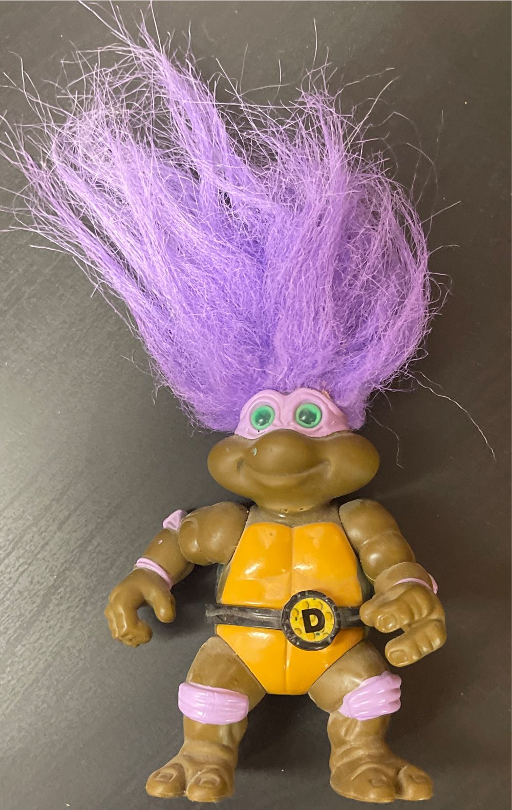 Playmates Tmnt Troll Don Teenage Mutant Ninja Turtles Donatello Purple Hair New Sealed Turtle Doll  action figure collectible [Barcode 0043377054870] - Main Image 2