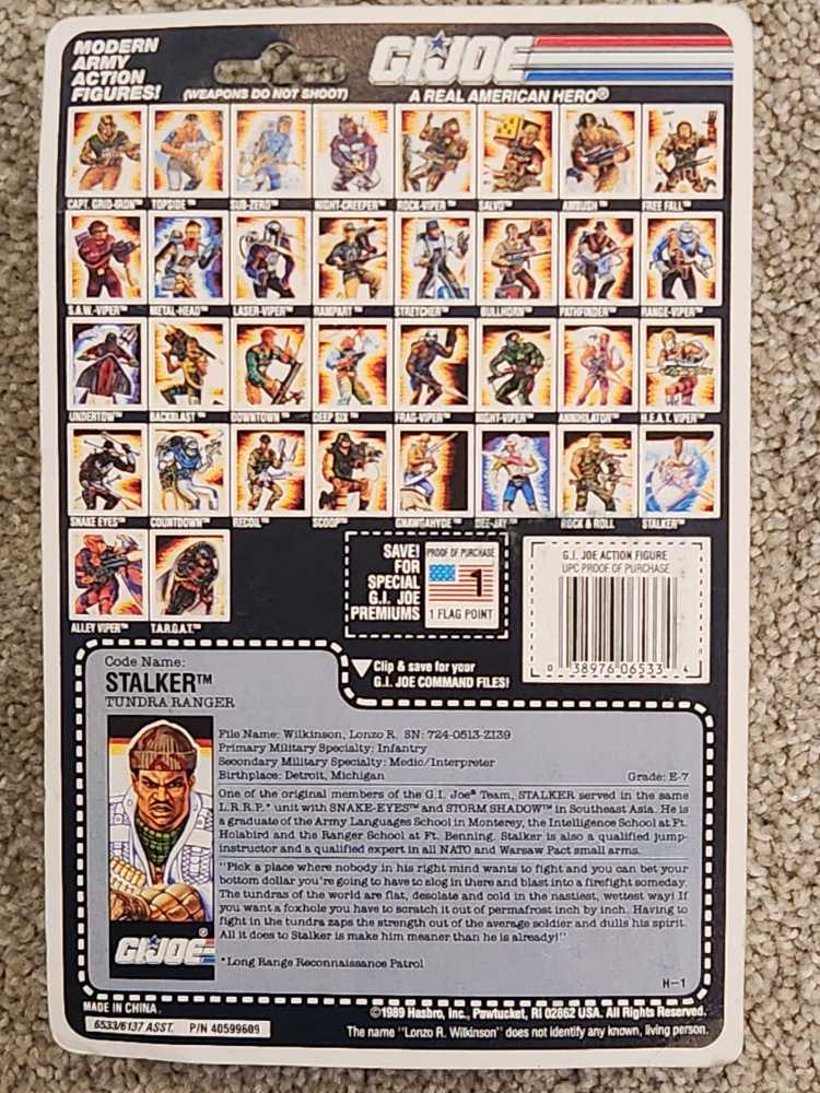 Stalker [v2] - Hasbro (G.I. Joe: A Real American Hero) action figure collectible [Barcode 038976065334] - Main Image 2