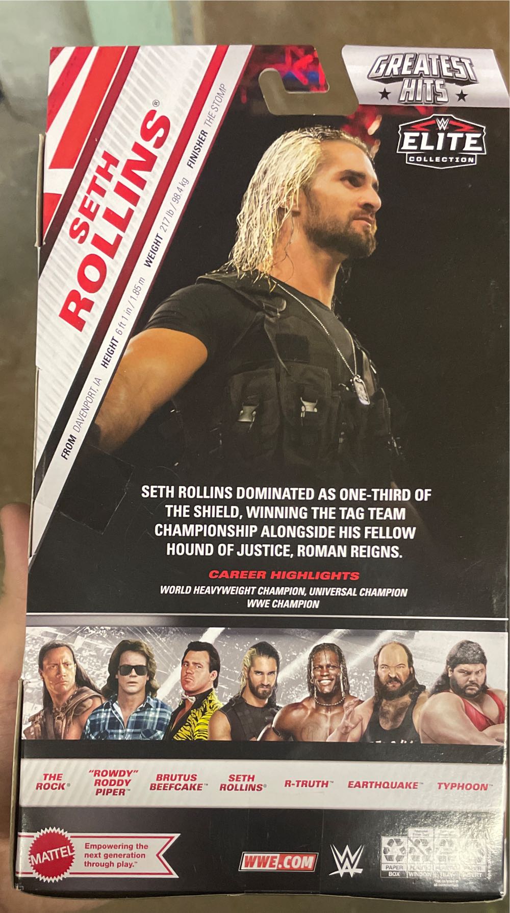 WWE: Seth Rollins - Mattel WWE Elite action figure collectible [Barcode 194735199488] - Main Image 2