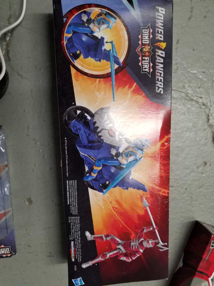 Brand New Hasbro Power Rangers Dino Fury Pack Blue Vehicle 2 Pack Ranger And Vehicle Vs Lord Zedd 2 Zedd New Ships Free Face Off Pk Exclusive Pck Sealed & - Hasbro action figure collectible [Barcode 5010994138509] - Main Image 2
