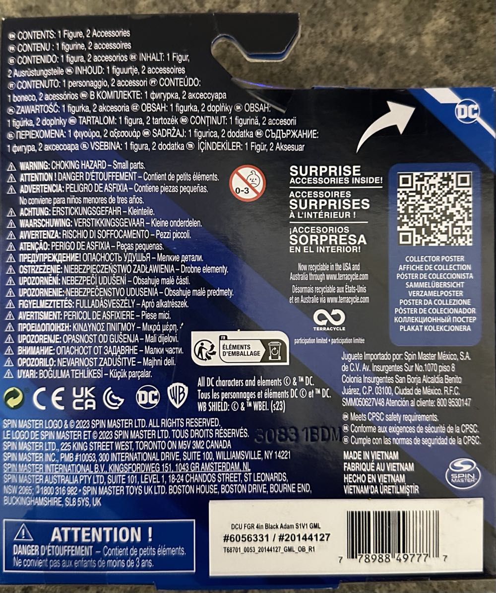 DC Comics : Black Adam™ - Spin Master (DC Comics) action figure collectible [Barcode 778988497777] - Main Image 2