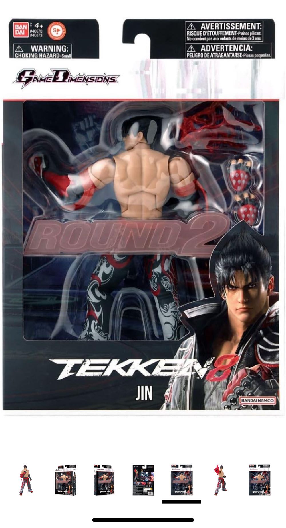 Game Dimensions: Tekken 8 Jin Kazama - Bandai Namco (Tekken 8) action figure collectible [Barcode 045557406738] - Main Image 4