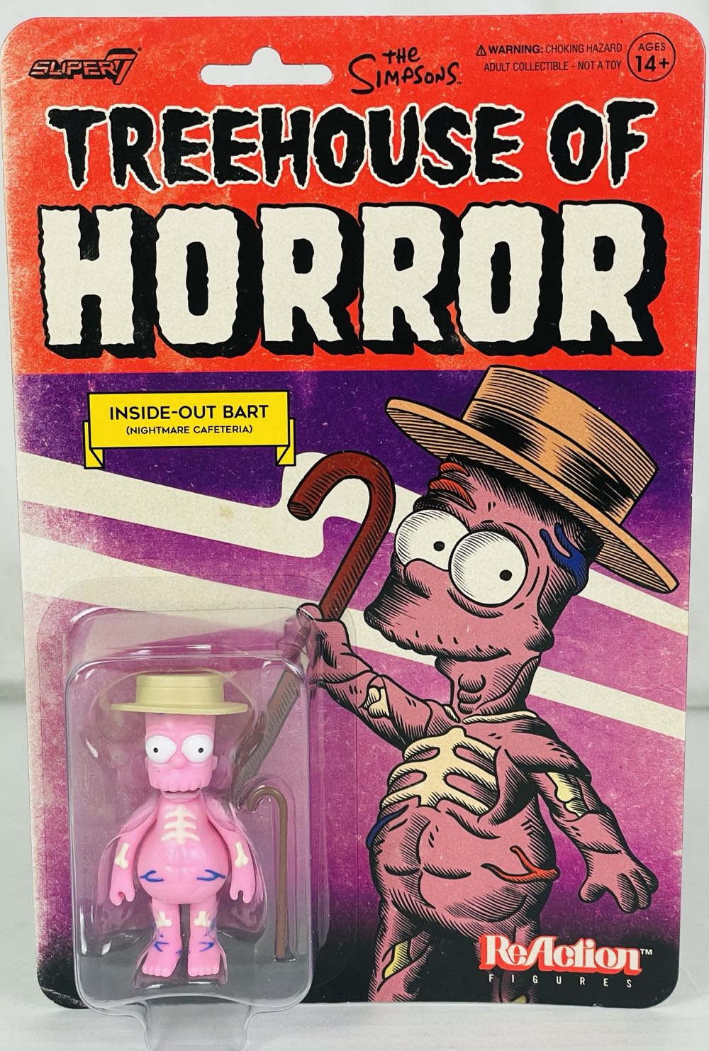 Treehouse Of Horror Inside-Out Bart - Super 7 (ReAction) (The Simpsons: Treehouse of Horror) action figure collectible [Barcode 840049824249] - Main Image 2