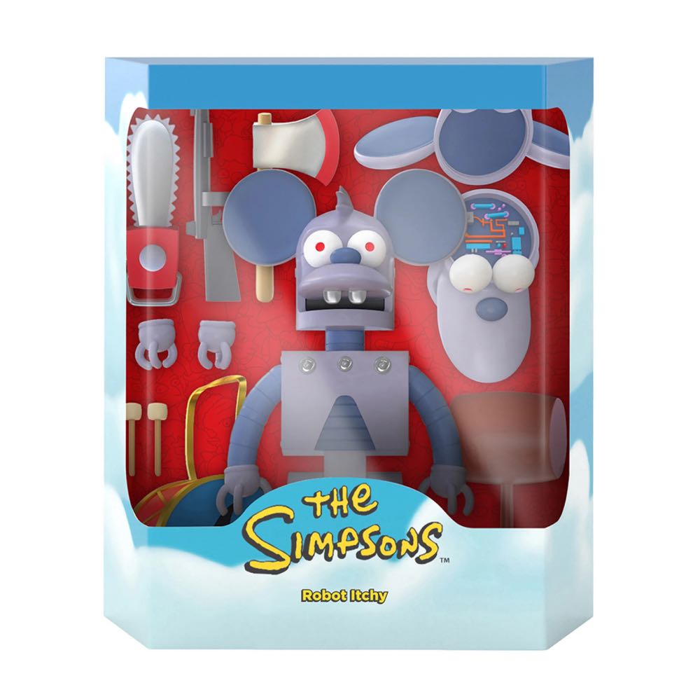 ULTIMATES! Robot Itchy - Super 7 - Ultimates (The Simpsons Ultimates 7” Action Figure) action figure collectible - Main Image 2