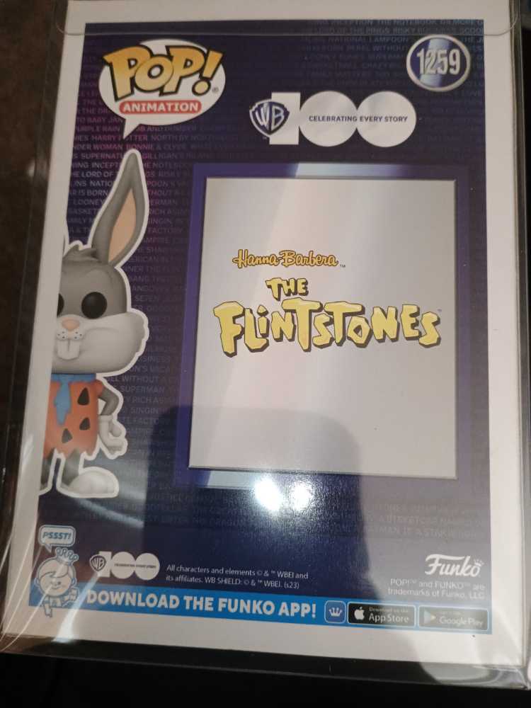 Funko Pop! - Looney Tunes Bugs Bunny as Fred Flintstone - Funko (Hanna Barbera) action figure collectible [Barcode 889698702836] - Main Image 2