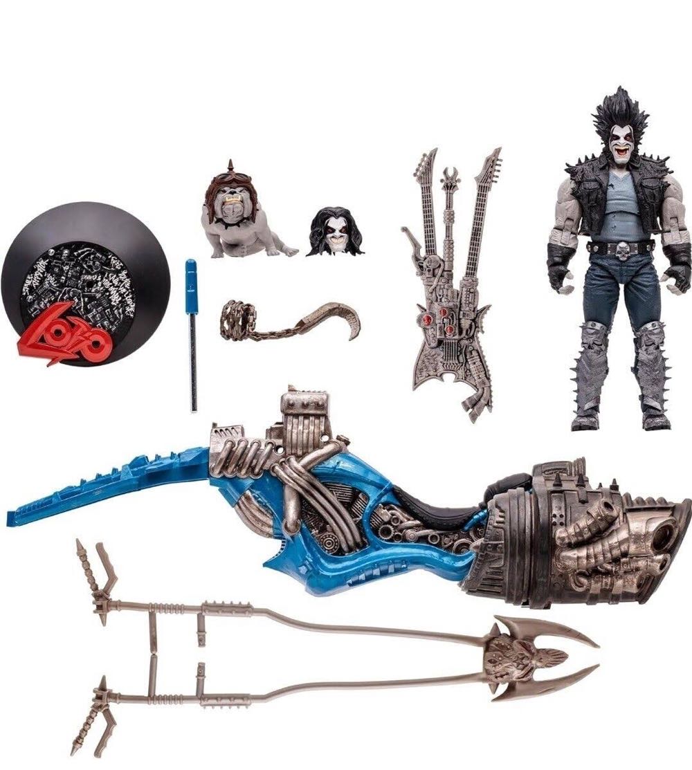 Lobo & Spacehog - McFarlane Toys (Justice League Of America Gold Label) action figure collectible [Barcode 787926170986] - Main Image 2