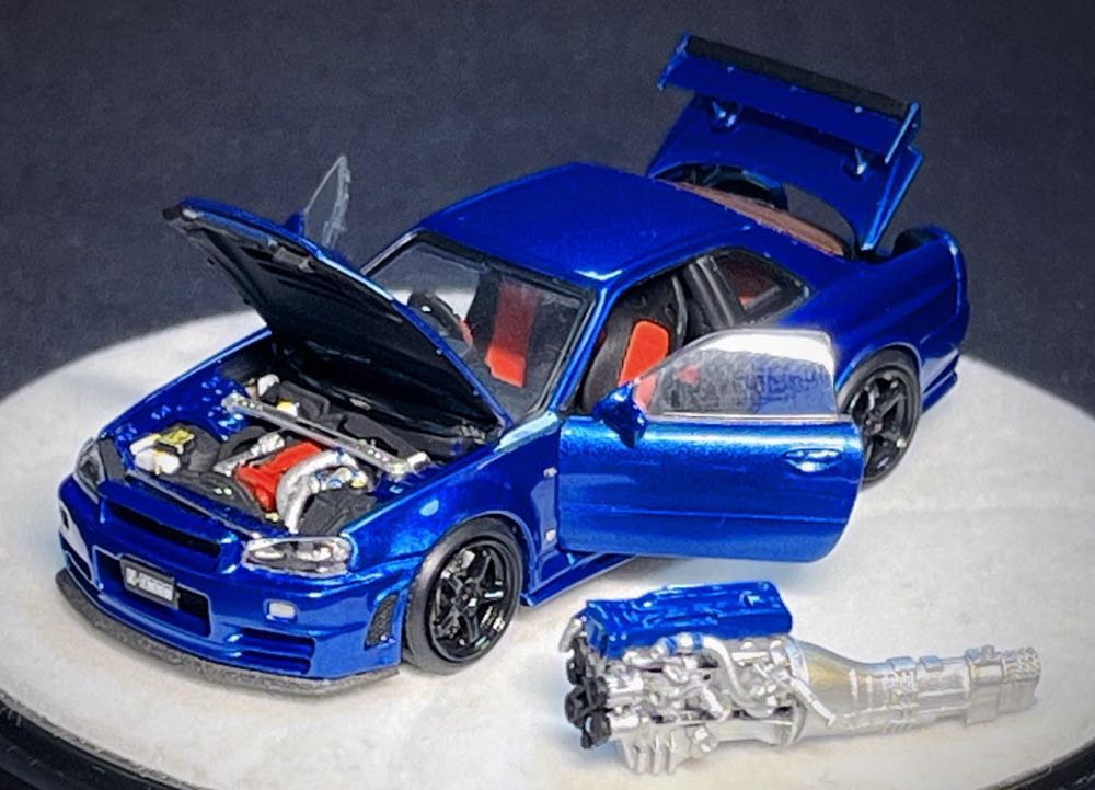 1. Nissan Skyline R34 GTR - PGM action figure collectible - Main Image 4