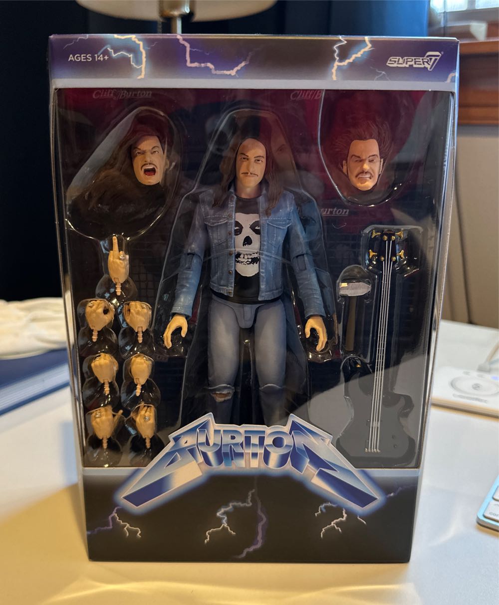 Super7 Action!  Cliff Burton The Major Rager - Super 7 action figure collectible [Barcode 840049826625] - Main Image 3