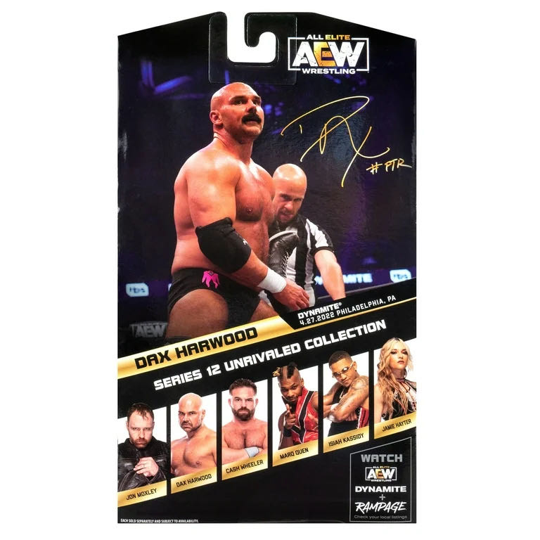 Dax Harwood - Jazwares (AEW Unrivaled 12) action figure collectible [Barcode 191726431107] - Main Image 2