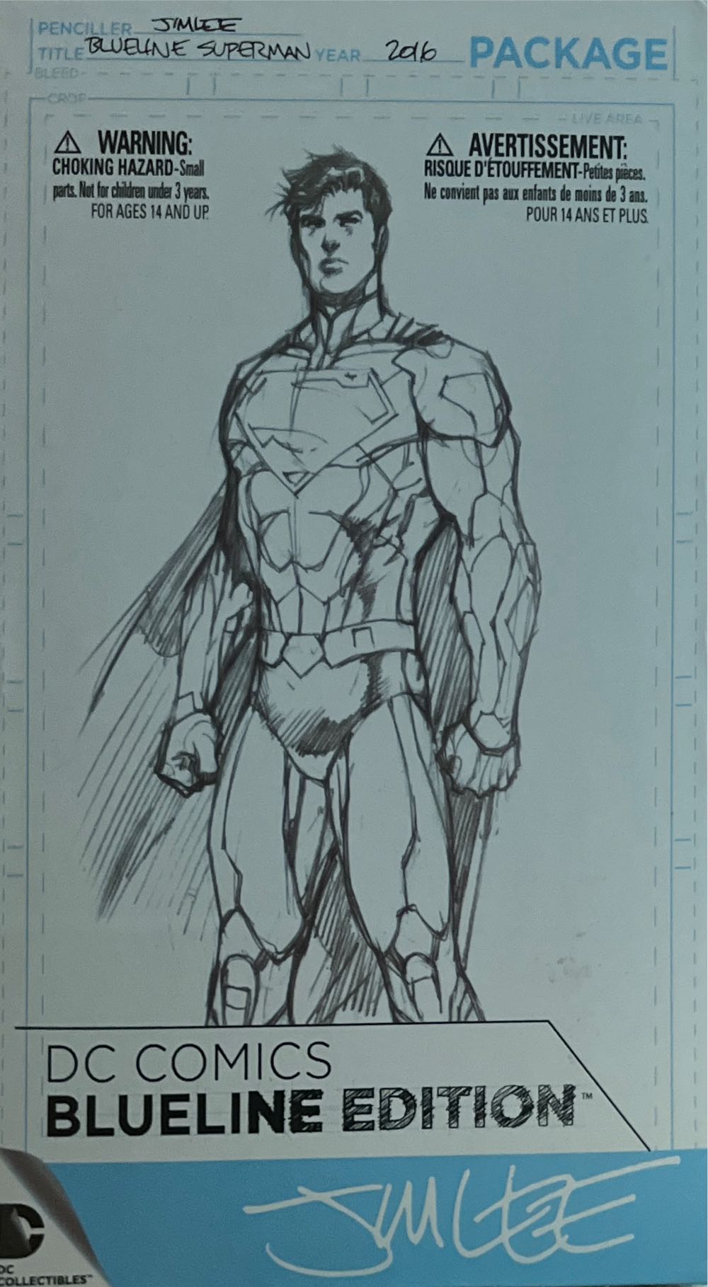 Superman - Blueline Edition By Jim Lee - DC Collectibles (Blueline Edition) action figure collectible - Main Image 2