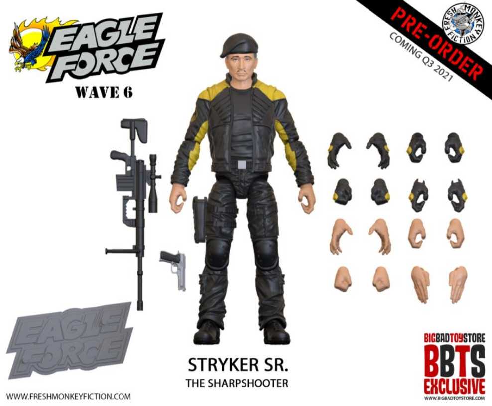 Stryker Sr.: Sniper - Fresh Monkey Fiction (Eagle Force) action figure collectible [Barcode 658580014056] - Main Image 2