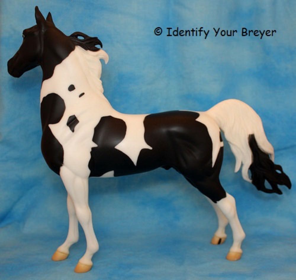American Saddlebred Stallion Black And White Pinto - Breyer Horses (Regular Run) action figure collectible - Main Image 2