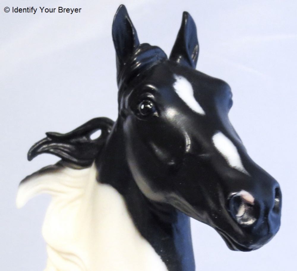 American Saddlebred Stallion Black And White Pinto - Breyer Horses (Regular Run) action figure collectible - Main Image 3