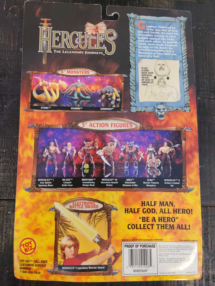 Minotaur - Toy Biz (Hercules: The Legendary Journeys) action figure collectible [Barcode 035112410065] - Main Image 2