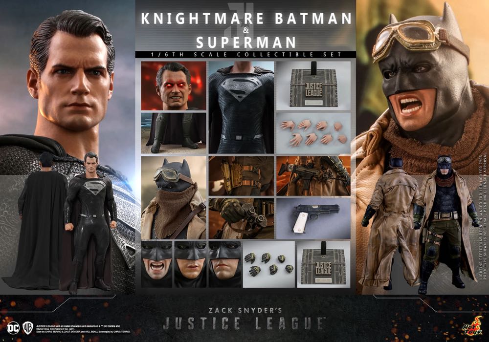 Knightmare Batman Black Superman TMS038 - Hot Toys (Justice League) action figure collectible - Main Image 1
