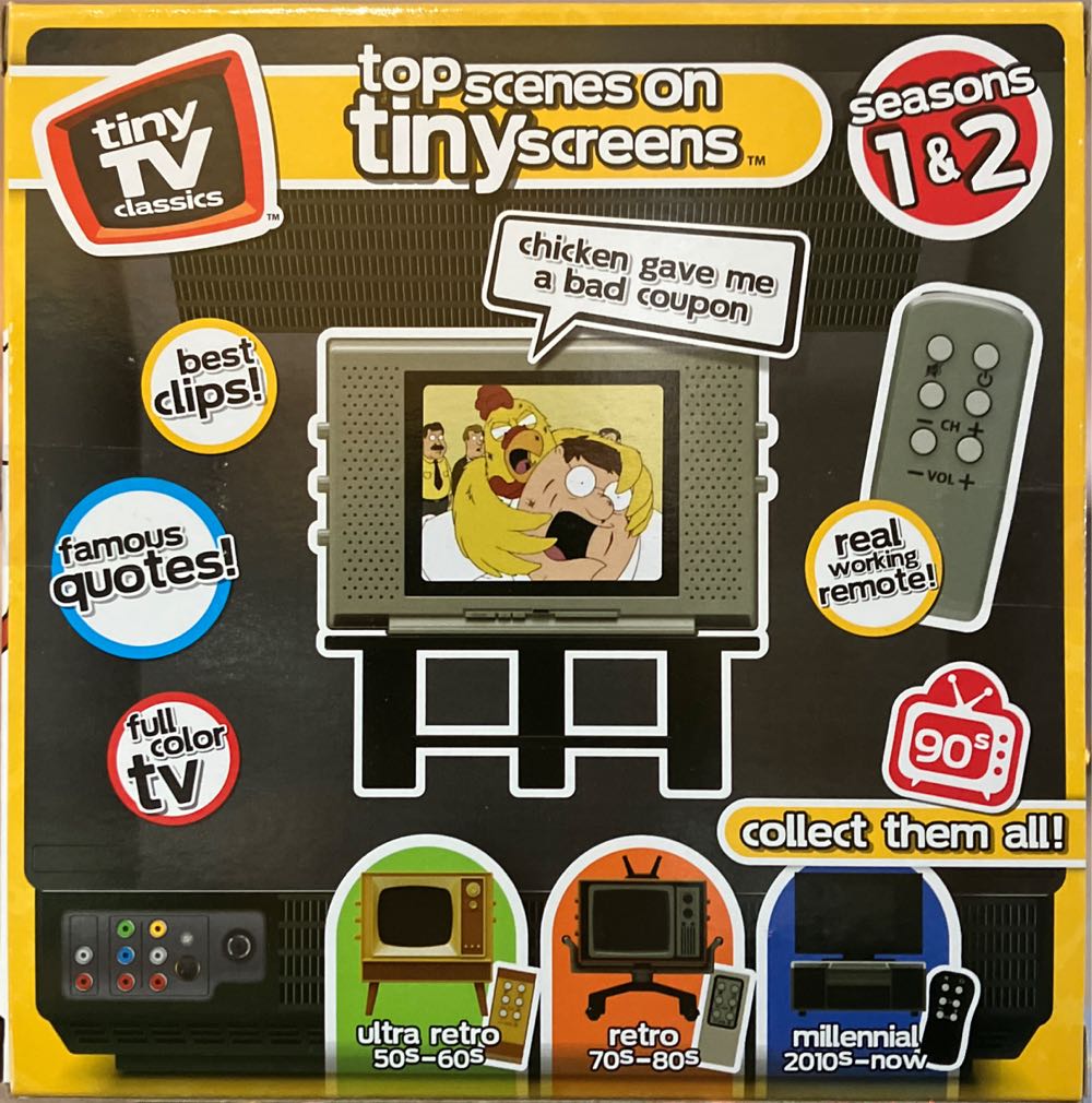 Family Guy 2 Mini Television Collectible Color Show Brand New Tiny Tv Classics Family Guy Edition Collectible Toy Edition Classics: Exclusive  action figure collectible [Barcode 885561069174] - Main Image 2