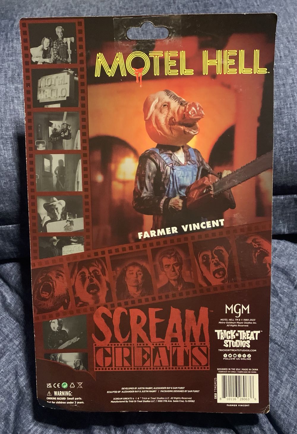 Motel Hell Farmer Vincent - TRICK - OR - TREAT STUDIOS action figure collectible [Barcode 810116280636] - Main Image 2