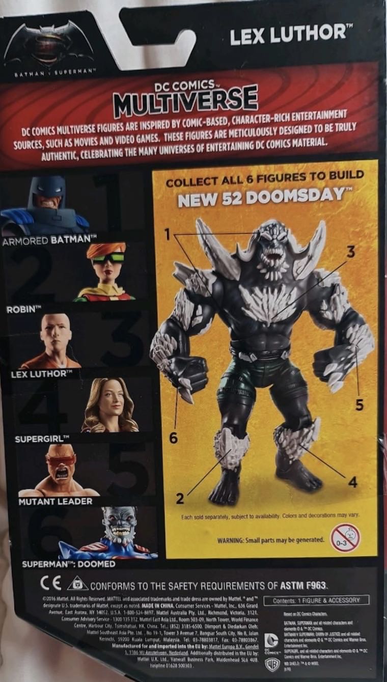 Lex Luthor - Batman VS Superman Mattel - Mattel - DC Comics (Batman vs Superman Dawn of justice) action figure collectible - Main Image 2