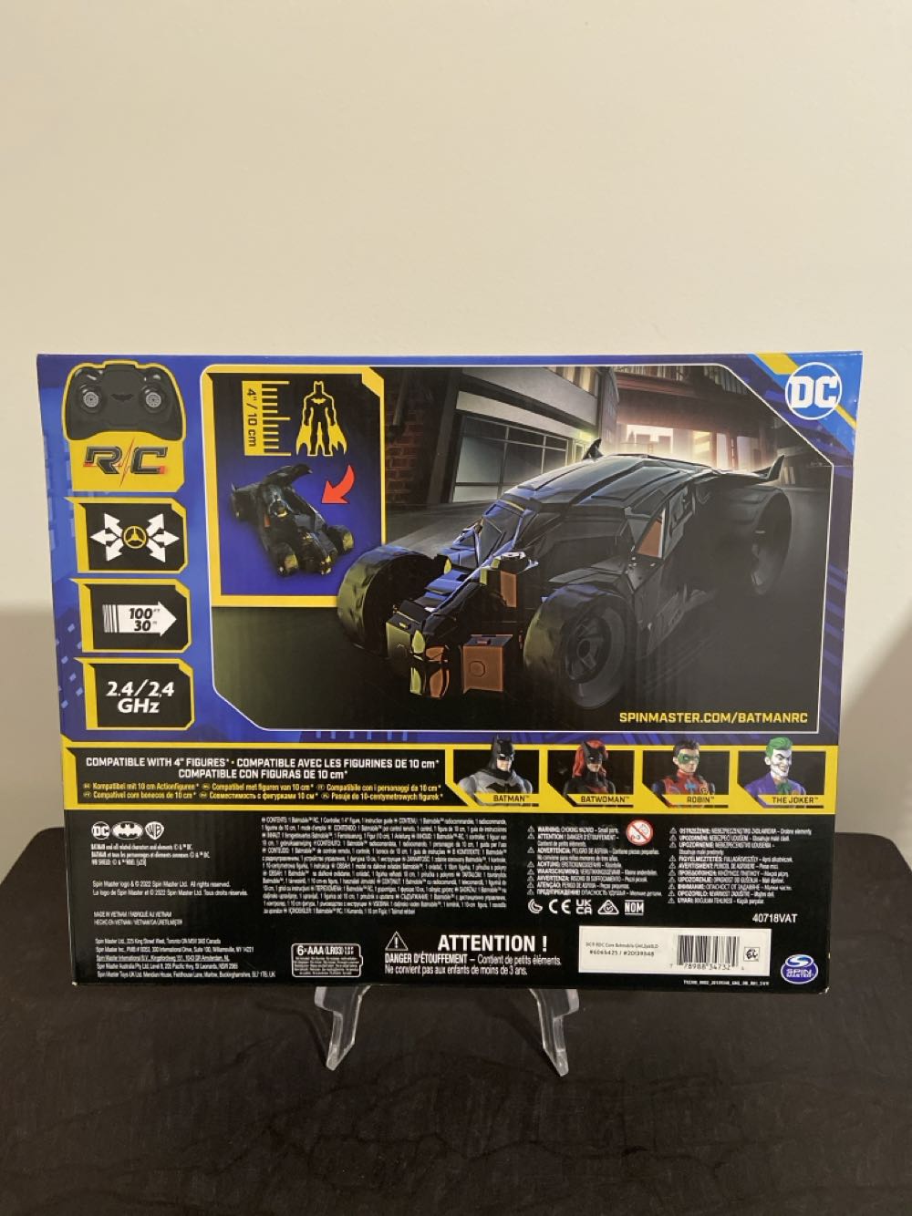 R/C Batman With Batman Figure - Spinmaster (Batman (Spinmaster)) action figure collectible [Barcode 778988347324] - Main Image 2