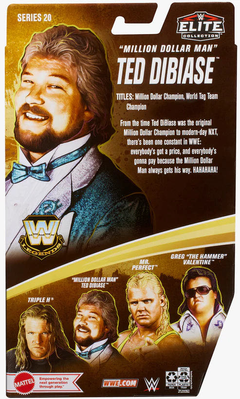 “Million Dollar Man” Ted DiBiase - Mattel WWE (WWE Legends Series 20) action figure collectible - Main Image 4