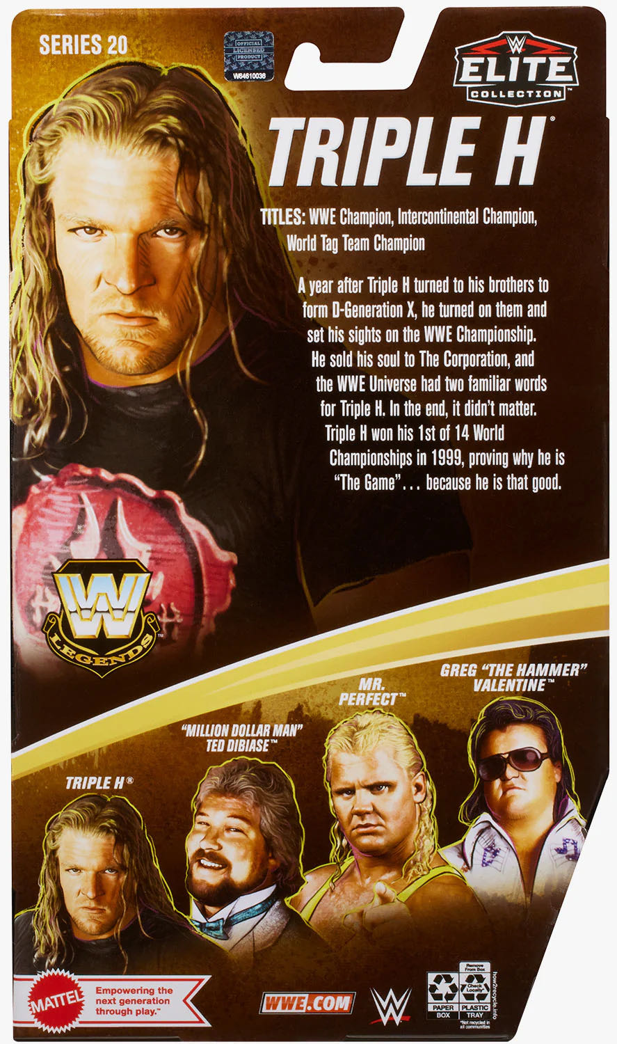 Triple H - Mattel Wwe (WWE Legends Series 20) action figure collectible - Main Image 4