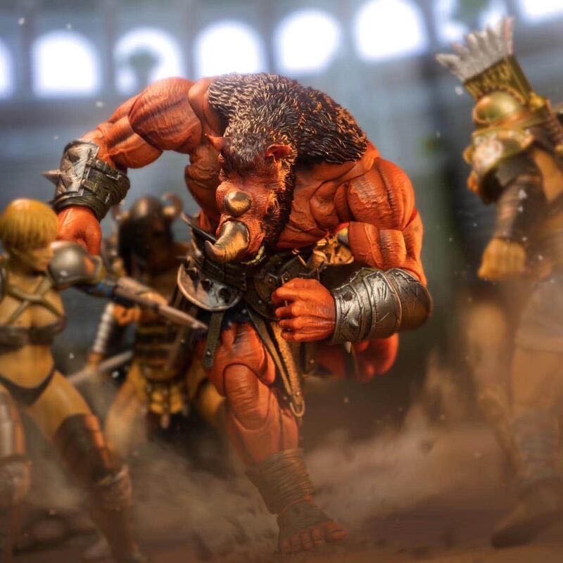 XesRay Studio - LACC Exclusive Big Horn Red Rhino 9” Action Figure - XesRay Studio action figure collectible - Main Image 3