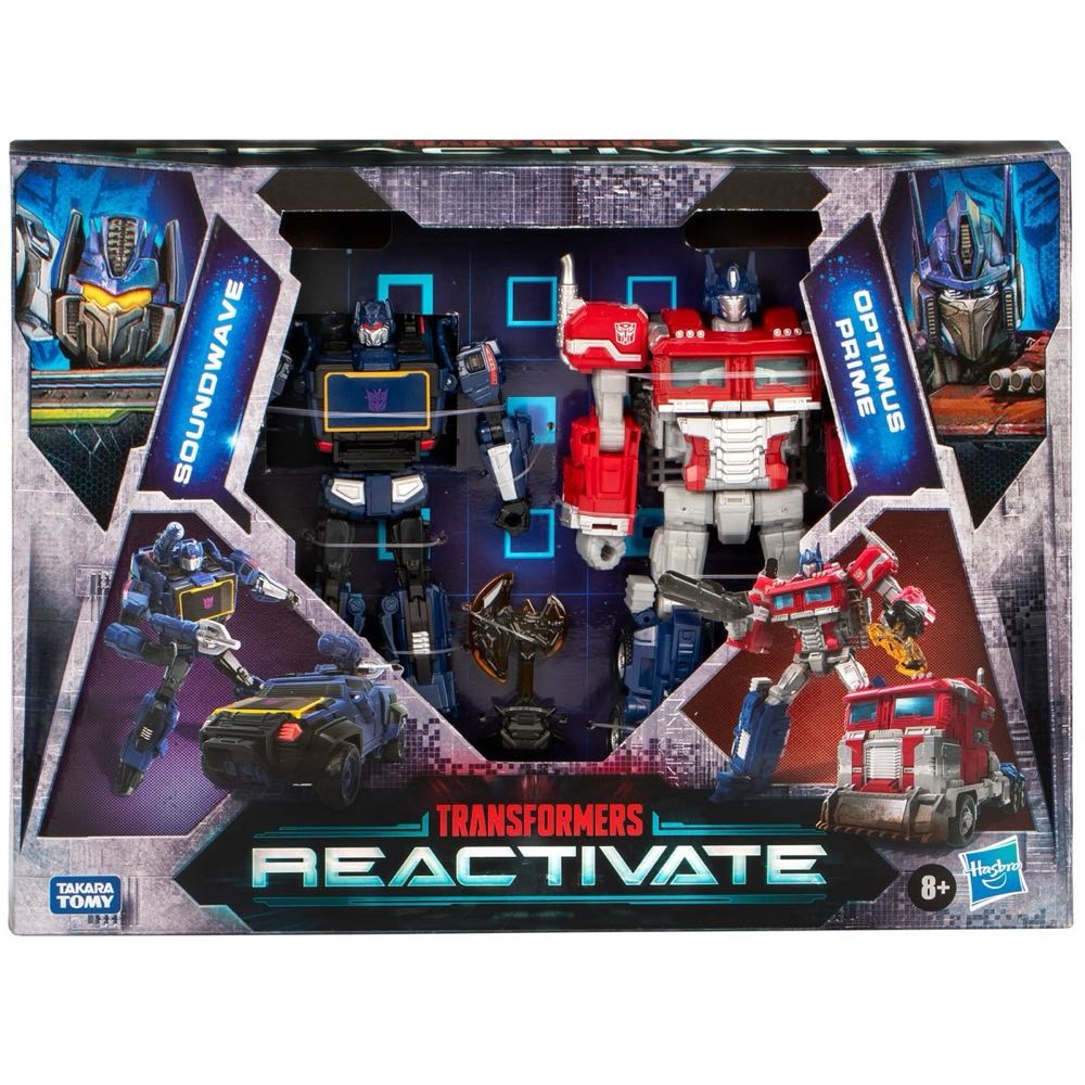 Transformers Reactivate Optimus Prime $ Soundwave Video Game-inspired 2-pack - Hasbro (2 Pack) action figure collectible [Barcode 5010996227560] - Main Image 2