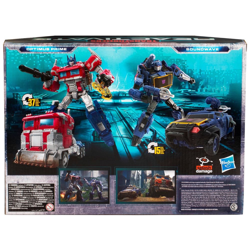 Transformers Reactivate Optimus Prime $ Soundwave Video Game-inspired 2-pack - Hasbro (2 Pack) action figure collectible [Barcode 5010996227560] - Main Image 3