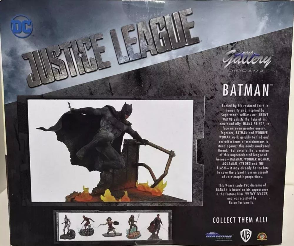 Batman Diamond Select Pvc Collectible Dc Sealed Justice League Nib - Diamomd Select (Zack Snyder’s Justice League) action figure collectible [Barcode 699788827512] - Main Image 4