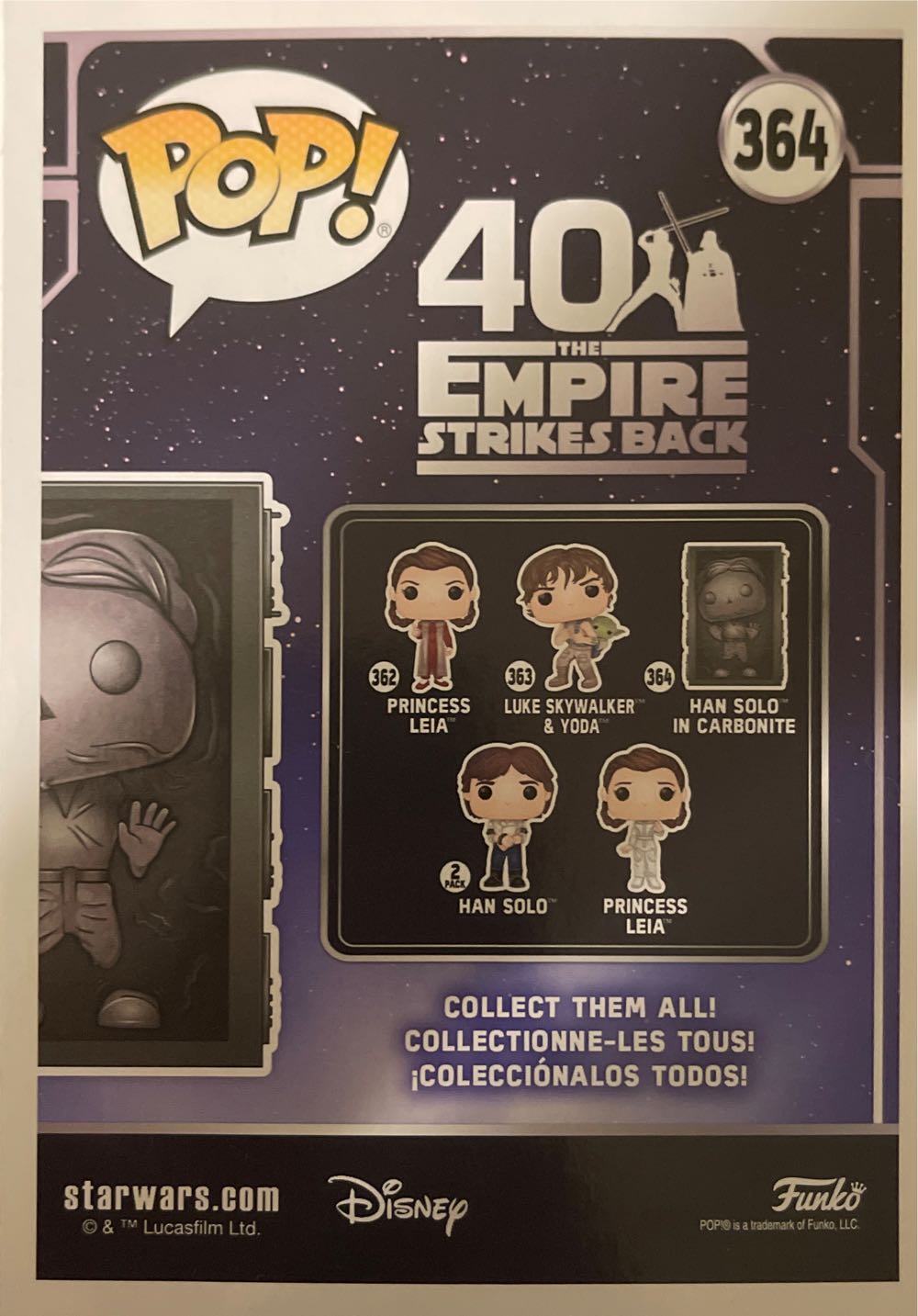 Pop: Han Solo (Carbonite)  action figure collectible [Barcode 12796337] - Main Image 2