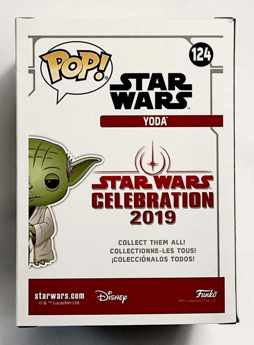 #124 Yoda  (Funko Pop!) action figure collectible [Barcode 889698376518] - Main Image 2