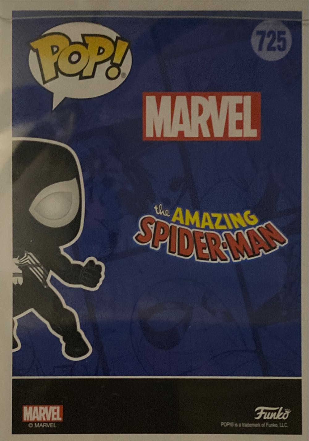 Spider-Man “Symbiote Suit” (Marvel) 725 Glows In The Dark / Funko-shop.com Limited Edition  action figure collectible [Barcode 889698512954] - Main Image 4