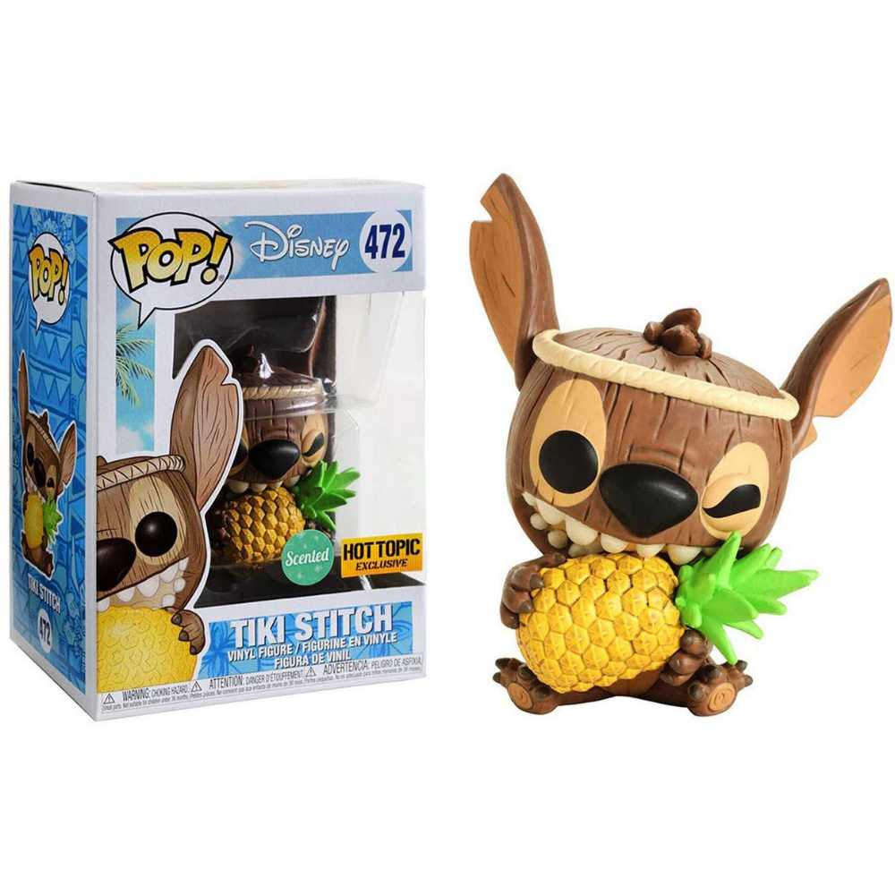Funko Stitch: Tiki Stitch #472 Hot Topic Exclusive Scented Hot Pop! Lilo - Funko (Funko Pop Movies) action figure collectible [Barcode 889698322188] - Main Image 2