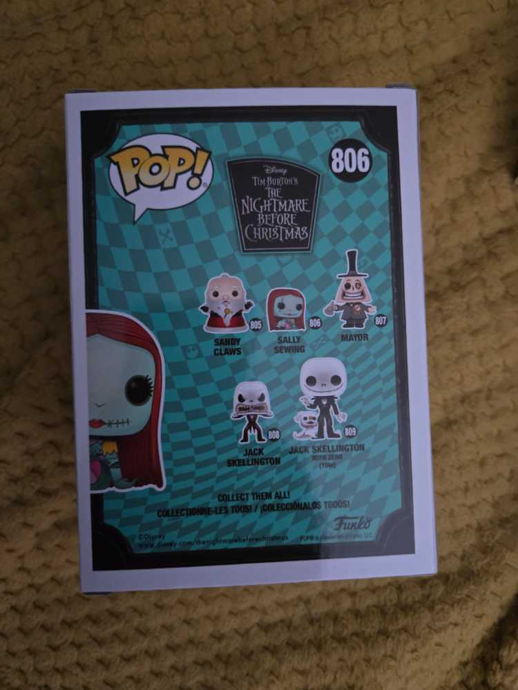 Funko Pop! Disney: The Nightmare Before Christmas Sally Sewing # 806  action figure collectible [Barcode 889698481809] - Main Image 3