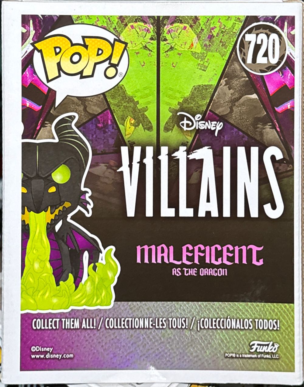 Maleficent As The Dragon (BoxLunch Exclusive) Glows In The Dark - Funko (Disney Villains) action figure collectible [Barcode 889698445573] - Main Image 3