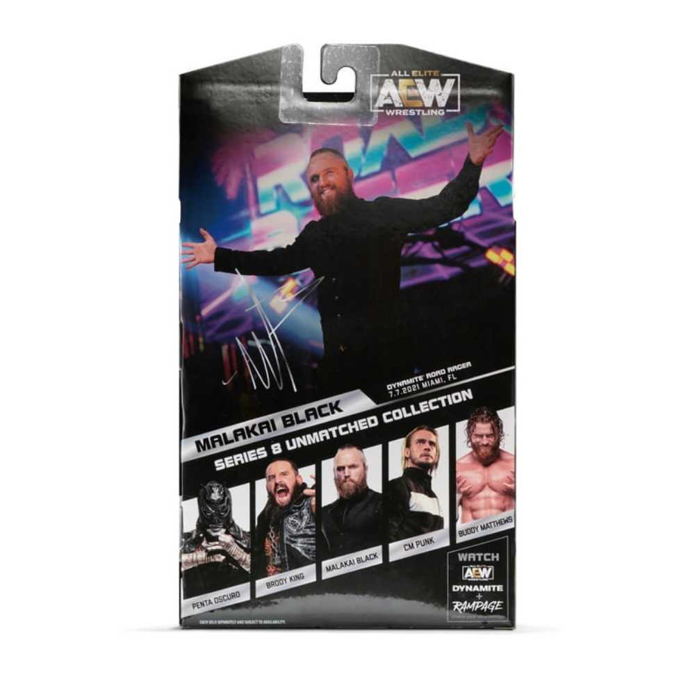 Malakai Black - Jazwares LLC (AEW Unmatched) action figure collectible [Barcode 191726485407] - Main Image 2