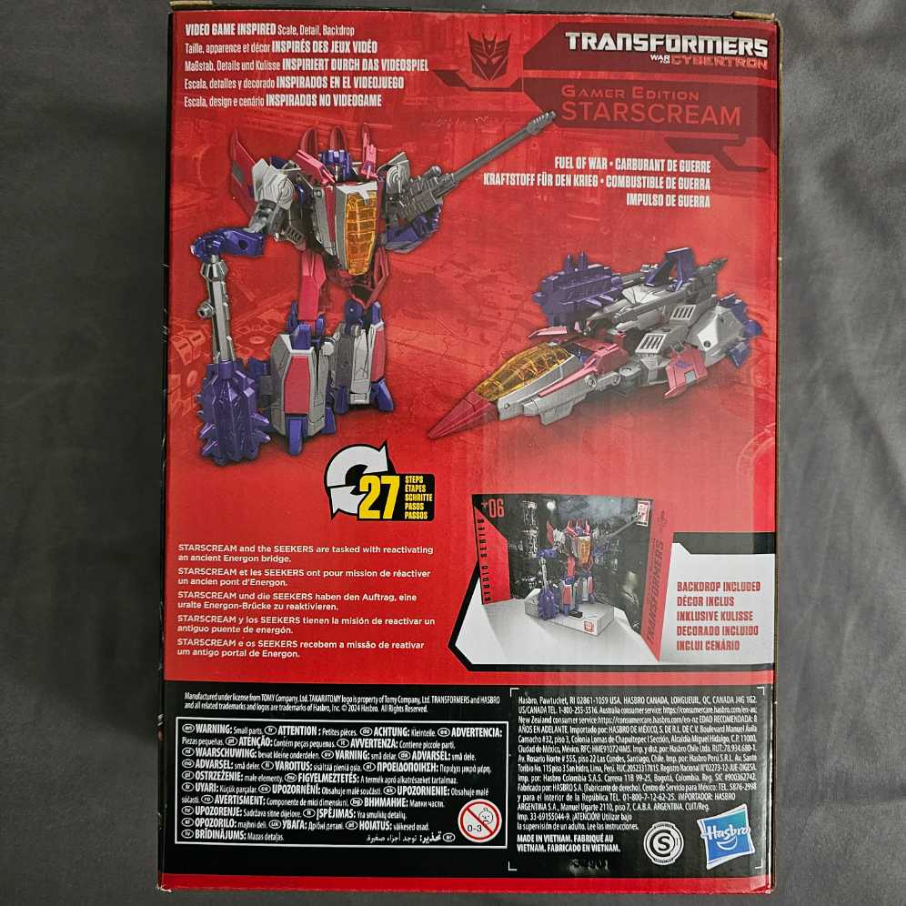 GE-06 Starscream ✅ - Hasbro / Takara Tomy (Transformers: Studio Series WFC) action figure collectible [Barcode 195166247984] - Main Image 3