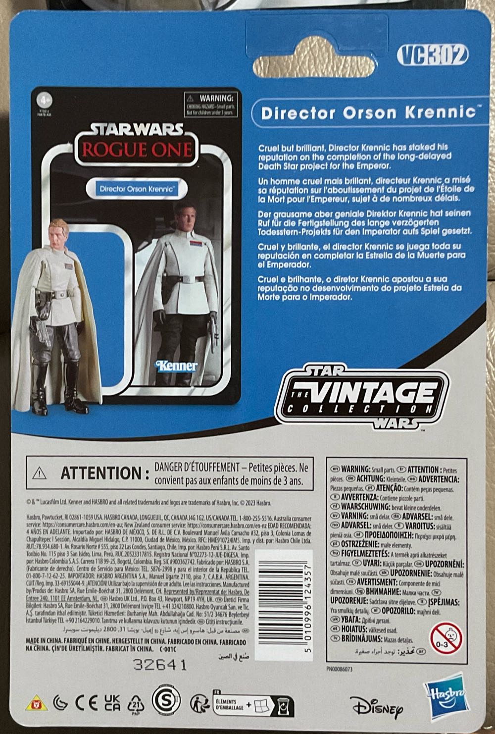Vintage Collection - #302 - Director Orson Krennic - Hasbro/ Disney (Rogue One) action figure collectible - Main Image 2