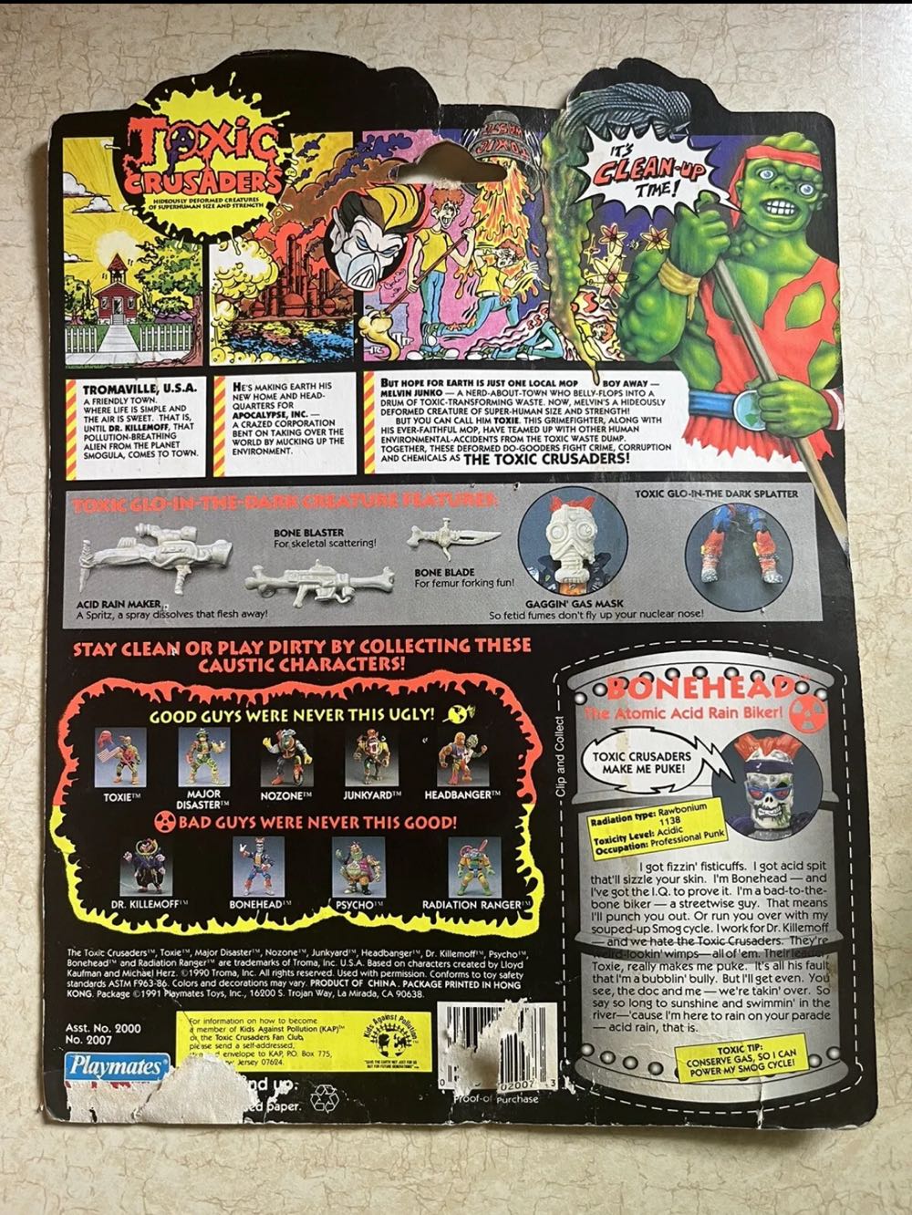 Toxic Crusaders: Bonehead - Playmates Toys (Toxic Crusaders) action figure collectible - Main Image 2