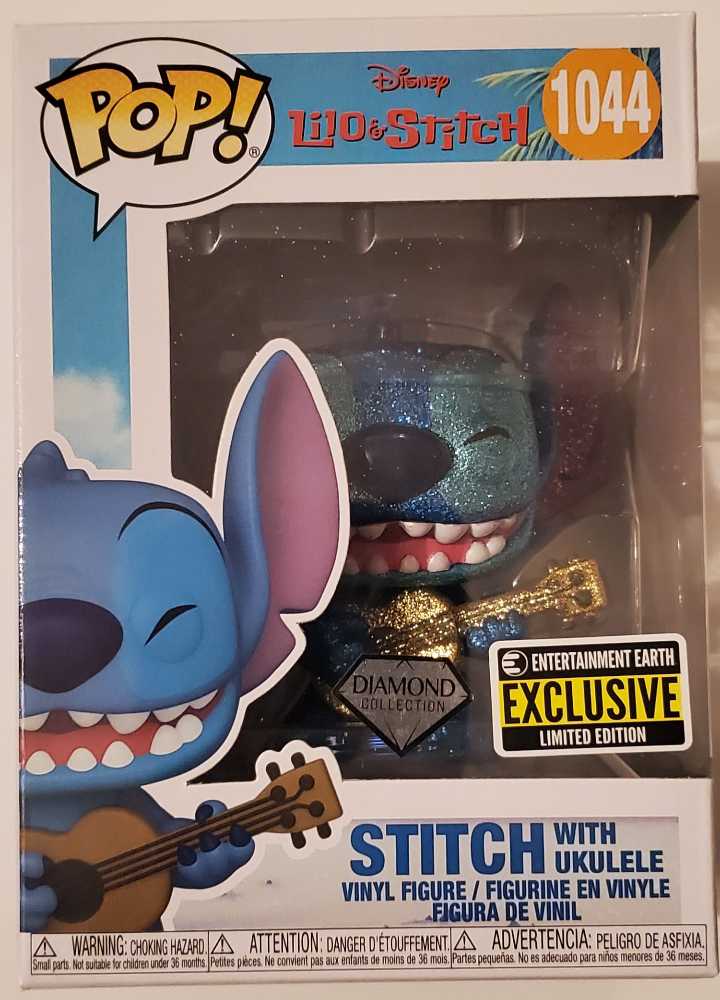 1044 Stitch With Ukulele (Diamond) - Disney: Lilo & Stitch - Funko (Funko Pop!) action figure collectible [Barcode 889698574884] - Main Image 2