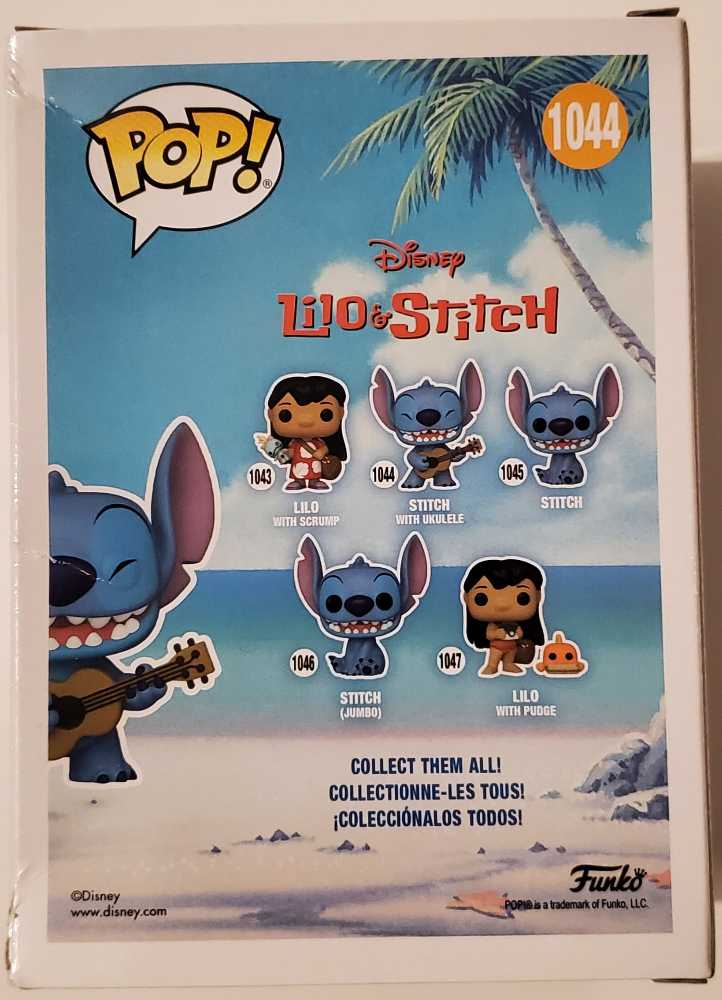 1044 Stitch With Ukulele (Diamond) - Disney: Lilo & Stitch - Funko (Funko Pop!) action figure collectible [Barcode 889698574884] - Main Image 4