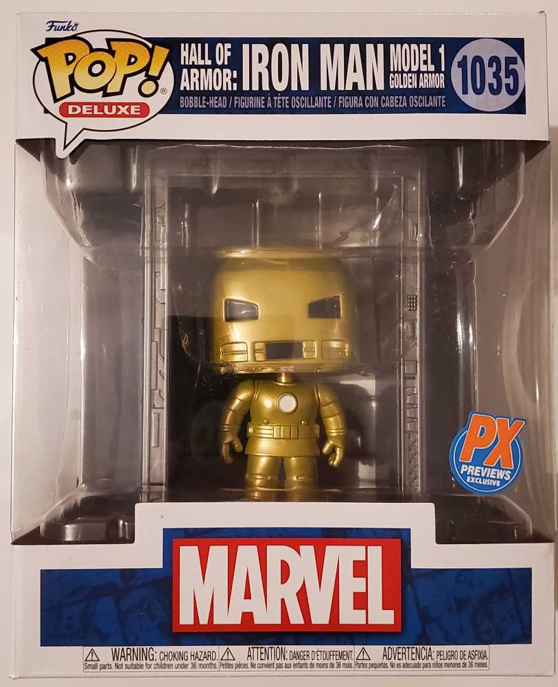 #1035 HALL OF ARMOUR: IRON MAN MODEL 1 GOLDEN ARMOUR - Funko (Funko Pops) action figure collectible [Barcode 889698637398] - Main Image 2