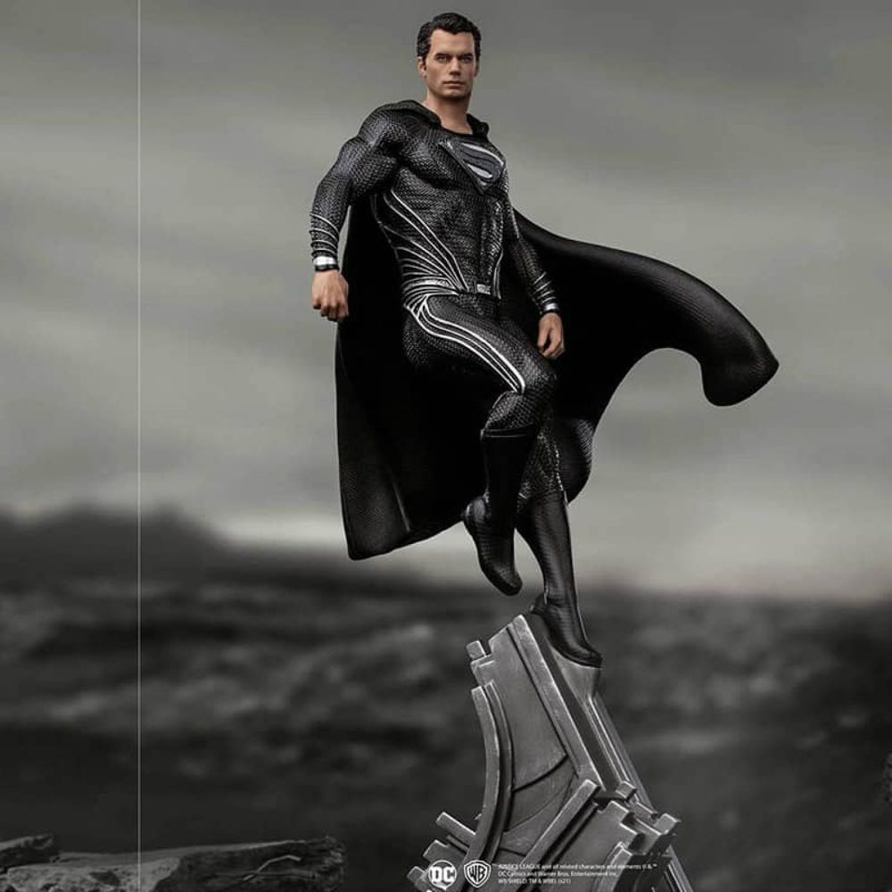 Iron Studios Statue Superman Black Suit Justice League Art Scale 1 10 - Iron Studios action figure collectible [Barcode 602883135079] - Main Image 2