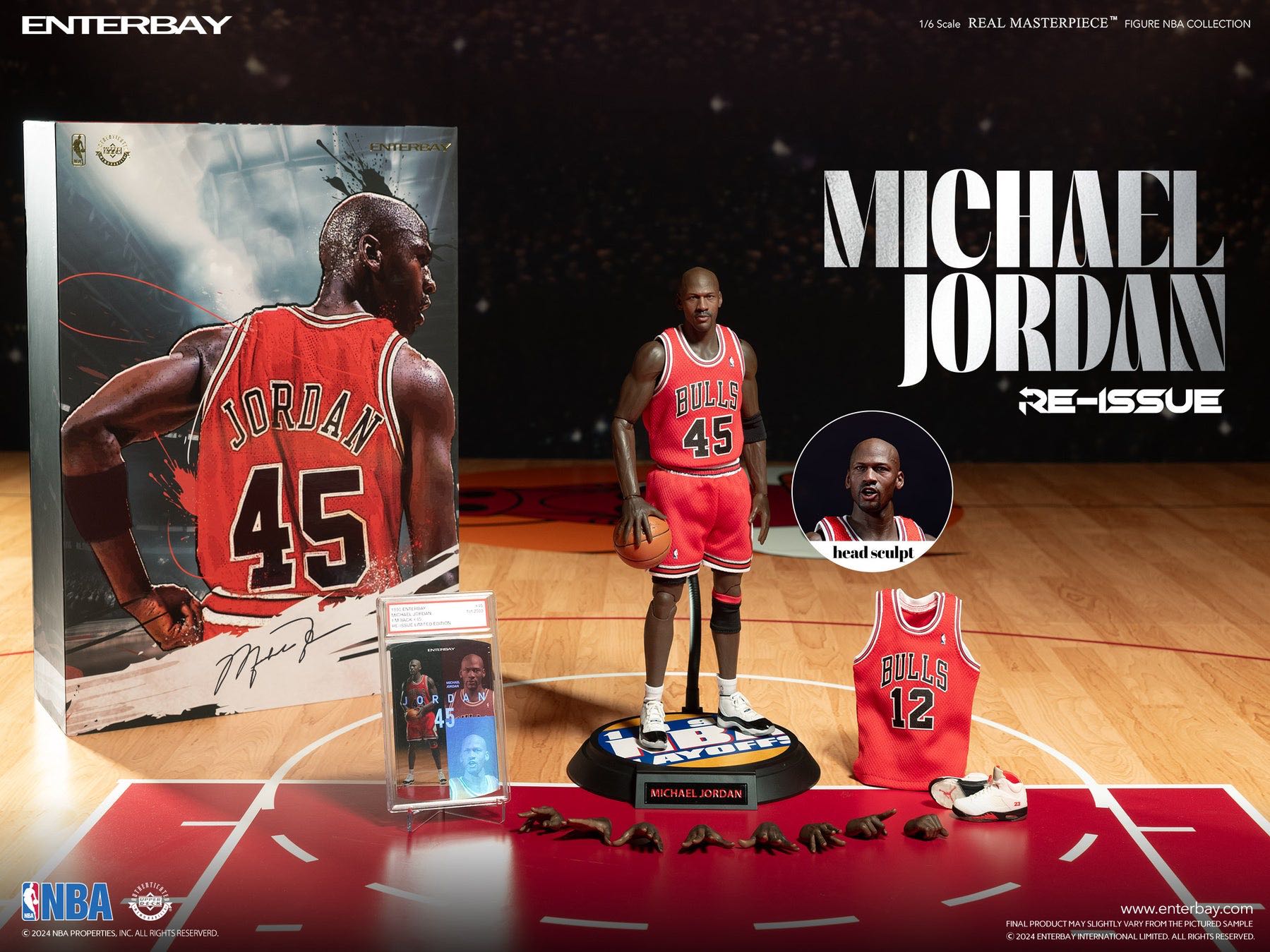 Michael Jordan - Enterbay (Nba basketball) action figure collectible [Barcode 4897020281092] - Main Image 4