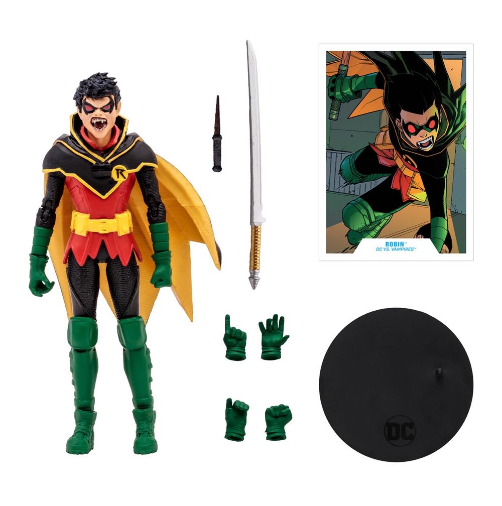 DC Multiverse  Gold Label DC vs. Vampires Series ROBIN (Walmart Exclusive) - McFarlane - DC Multiverse (DC Multiverse) action figure collectible [Barcode 787926171112] - Main Image 4