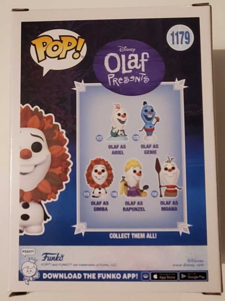 1179 Olaf as Simba - Disney: Olaf Presents - Funko (Funko Pop!) action figure collectible [Barcode 889698618236] - Main Image 4