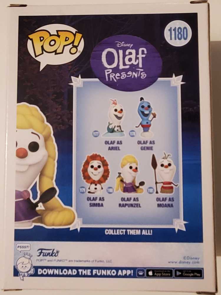 1180 Olaf as Rapunzel - Disney: Olaf Presents  - Funko (Funko Pop!) action figure collectible [Barcode 889698618250] - Main Image 4