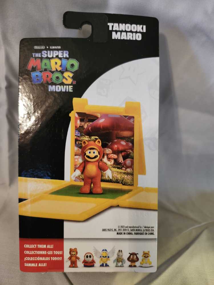Jakks Pacific: The Super Mario Bros. Movie: Miniature Tanooki Mario Figure - JAKKS Pacific, Inc. (The Super Mario Bros. Movie) action figure collectible [Barcode 192995417960] - Main Image 2