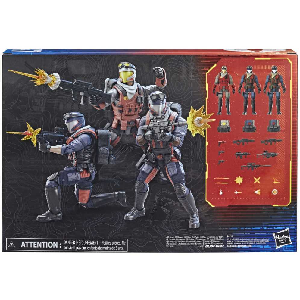47 G.I. Joe Classified Cobra Viper Officer & Vipers 3 Pack - Hasbro action figure collectible [Barcode 9147012667768] - Main Image 2